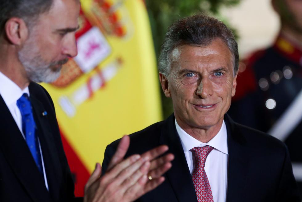 Cena de gala de Macri a los Reyes de España en Argentina