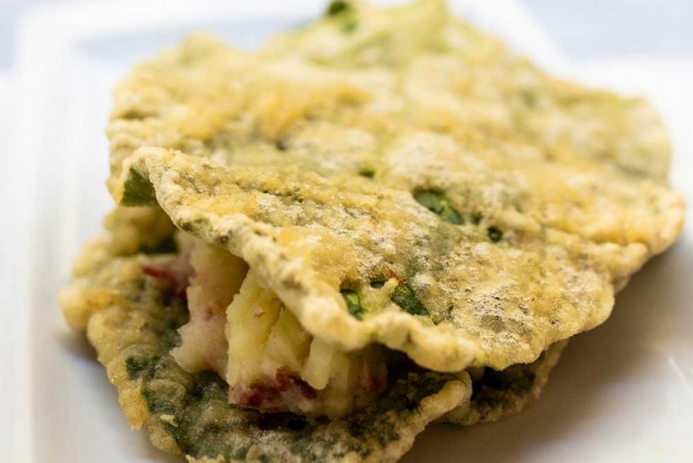 Tapa de Blasón del Tubo para el I Festival Cocinicas de El Tubo.