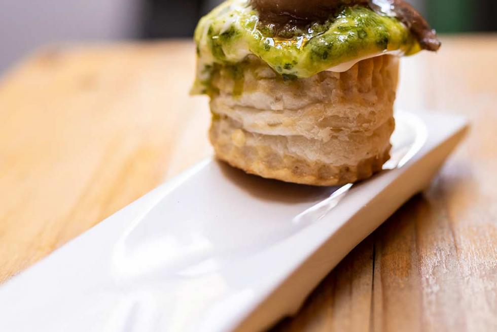 Tapa de Bodegas Almau para el I Festival Cocinicas de El Tubo.