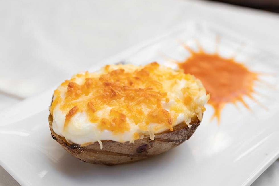 Tapa de La flor de la sierra para el I Festival Cocinicas de El Tubo.