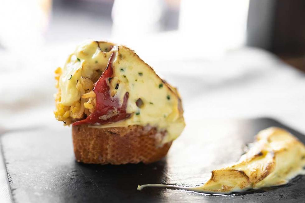 Tapa de Taberna Doña Casta para el I Festival Cocinicas de El Tubo.