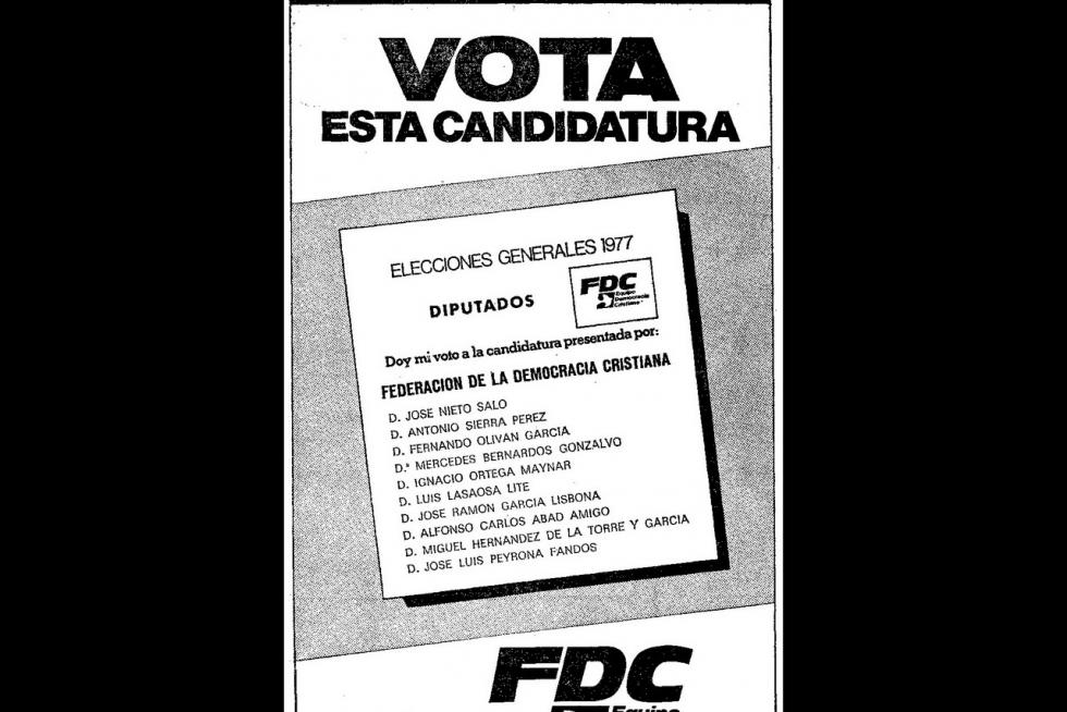 Propaganda electoral en las elecciones generales de 1977