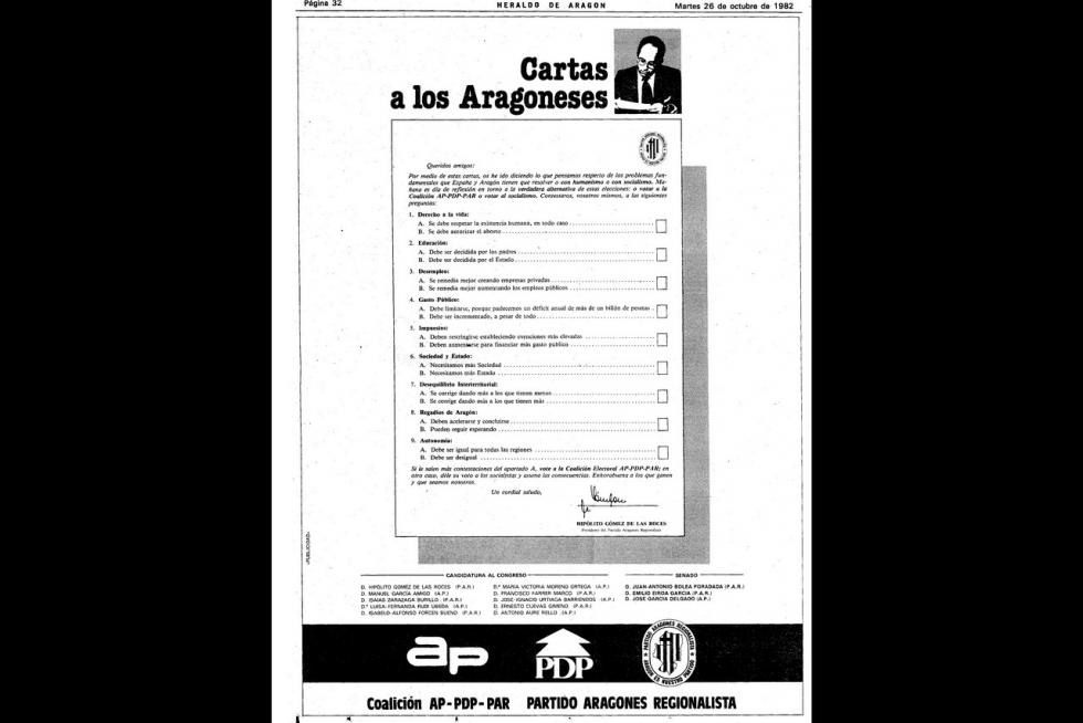 Propaganda electoral en las elecciones generales de 1982