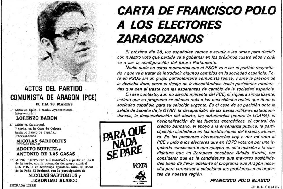 Propaganda electoral en las elecciones generales de 1982