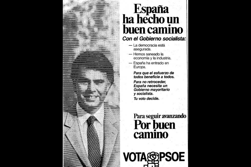 Propaganda electoral en las elecciones generales de 1986