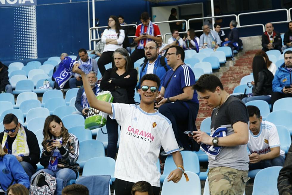 Búscate en La Romareda durante el partido Real Zaragoza – Alcorcón