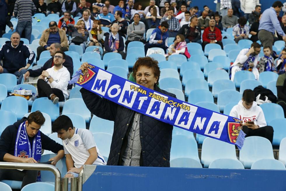 Búscate en La Romareda durante el partido Real Zaragoza – Alcorcón