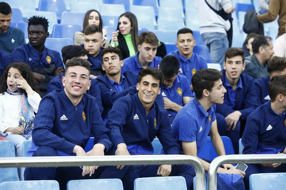 Búscate en La Romareda durante el partido Real Zaragoza – Alcorcón