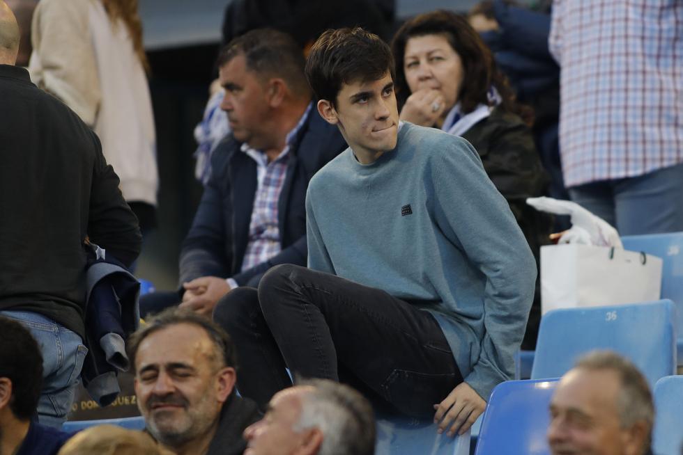 La afición animando al Real Zaragoza en La Romareda durante el partido Real Zaragoza – Alcorcón