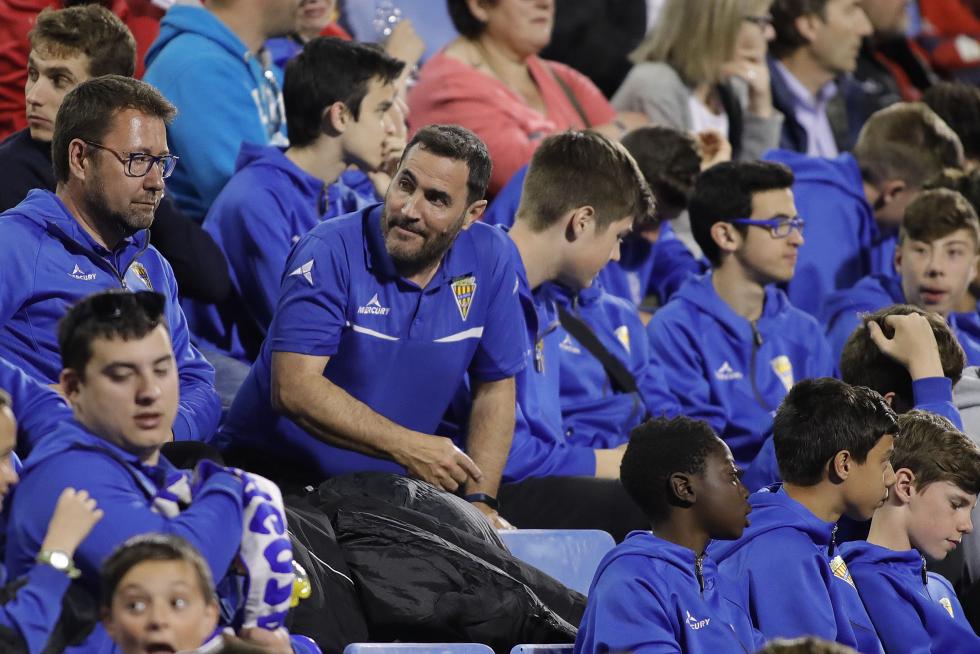 La afición animando al Real Zaragoza en La Romareda durante el partido Real Zaragoza – Alcorcón