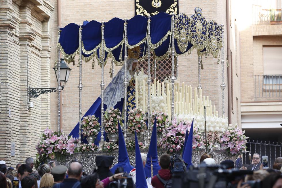 Procesión de la Humildad del Domigo de Ramos en Zaragoza