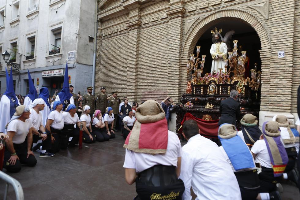 Procesión de la Humildad del Domigo de Ramos en Zaragoza