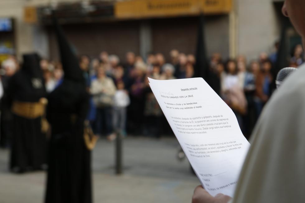 Procesión del Silencio del Domingo de Ramos en Zaragoza
