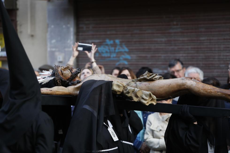 Procesión del Silencio del Domingo de Ramos en Zaragoza