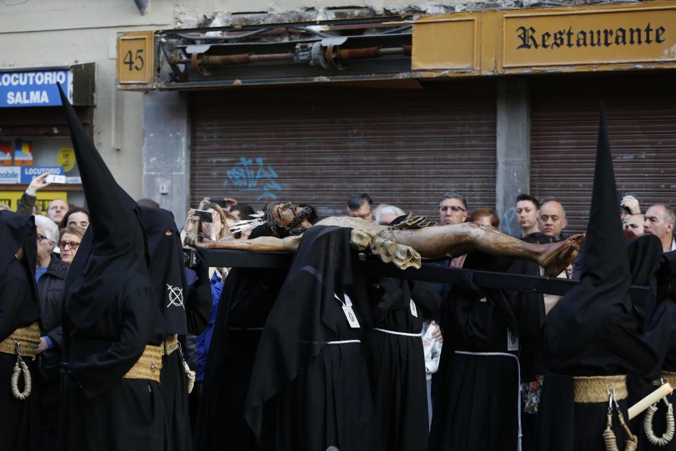 Procesión del Silencio del Domingo de Ramos en Zaragoza