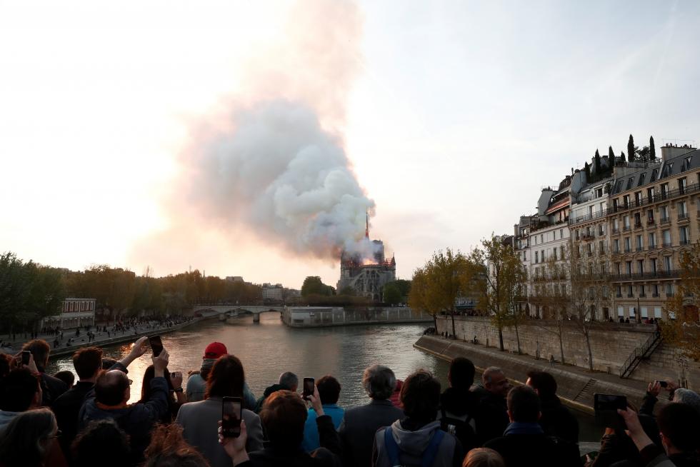 Incendio en la catedral de Notre Dame
