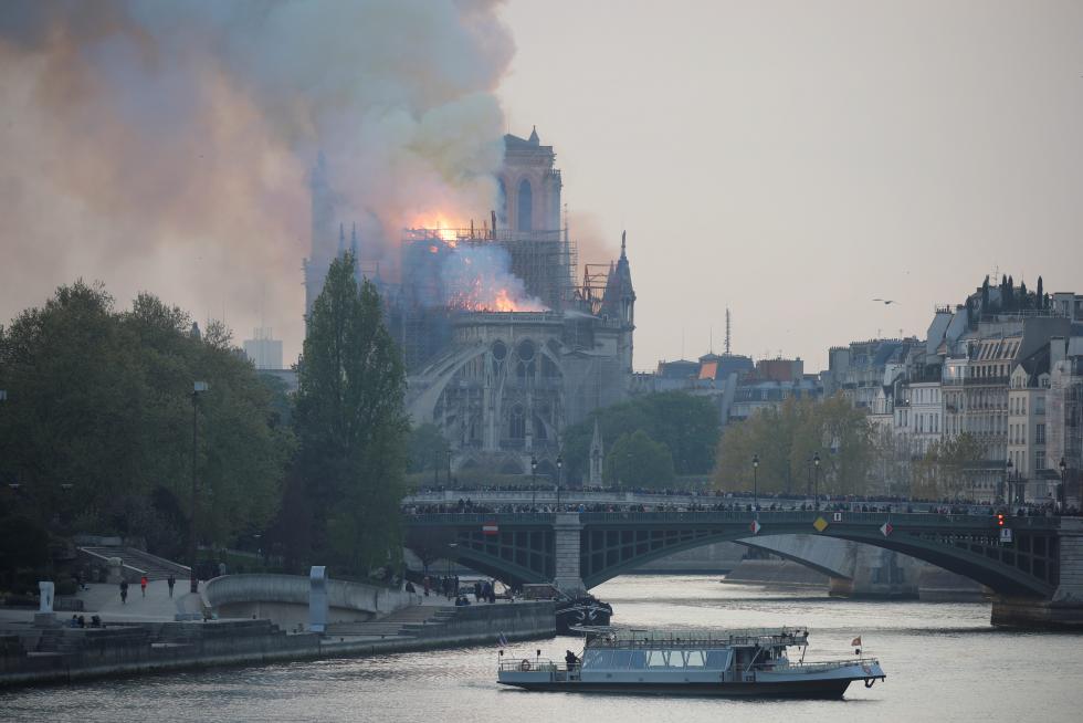 Incendio en la catedral de Notre Dame
