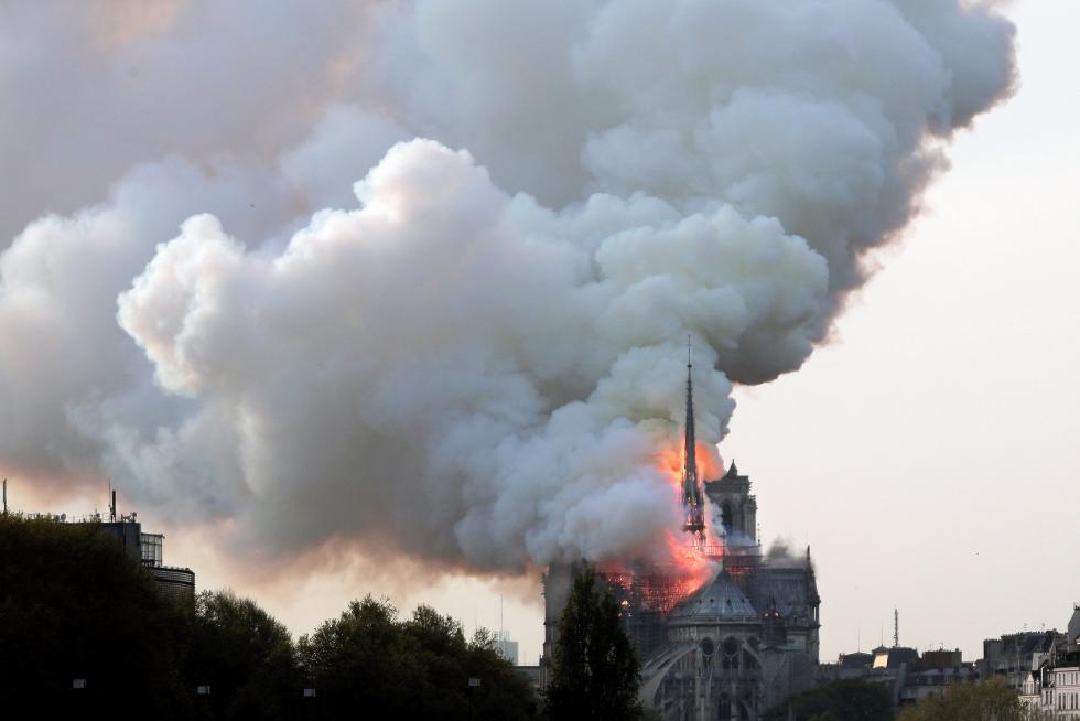 Incendio en la catedral de Notre Dame