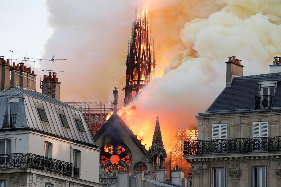 Incendio en la catedral de Notre Dame
