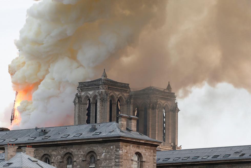 Incendio en la catedral de Notre Dame