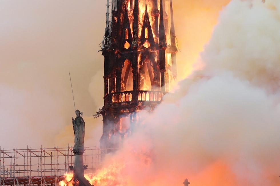 Incendio en la catedral de Notre Dame