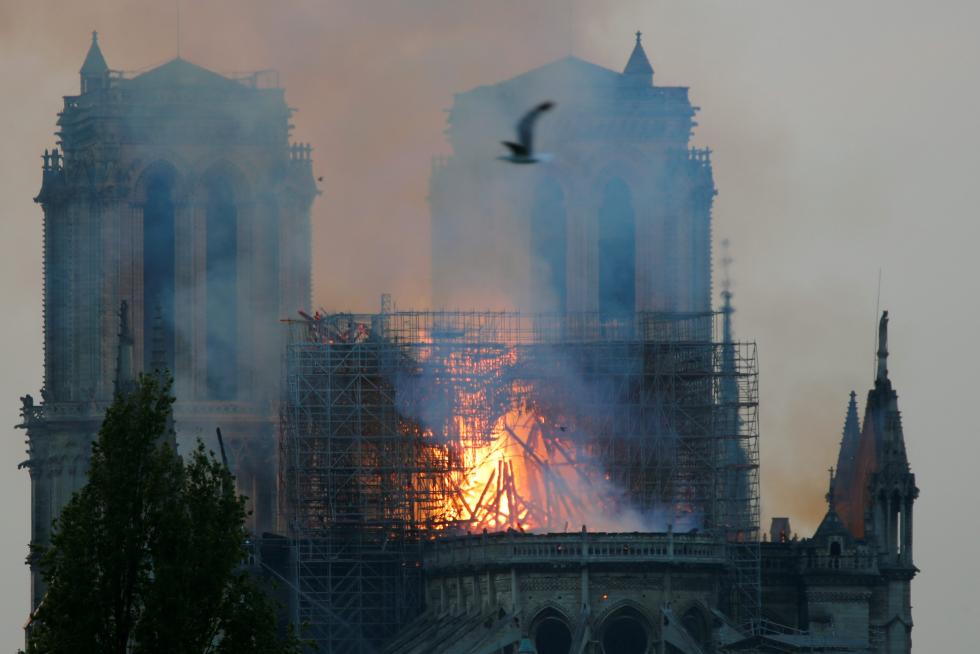 Incendio en la catedral de Notre Dame