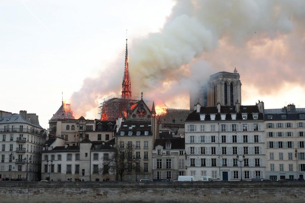 Incendio en la catedral de Notre Dame