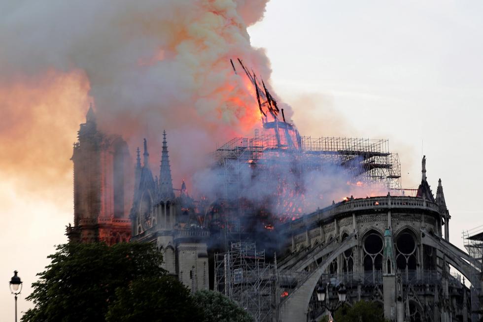 Incendio en la catedral de Notre Dame