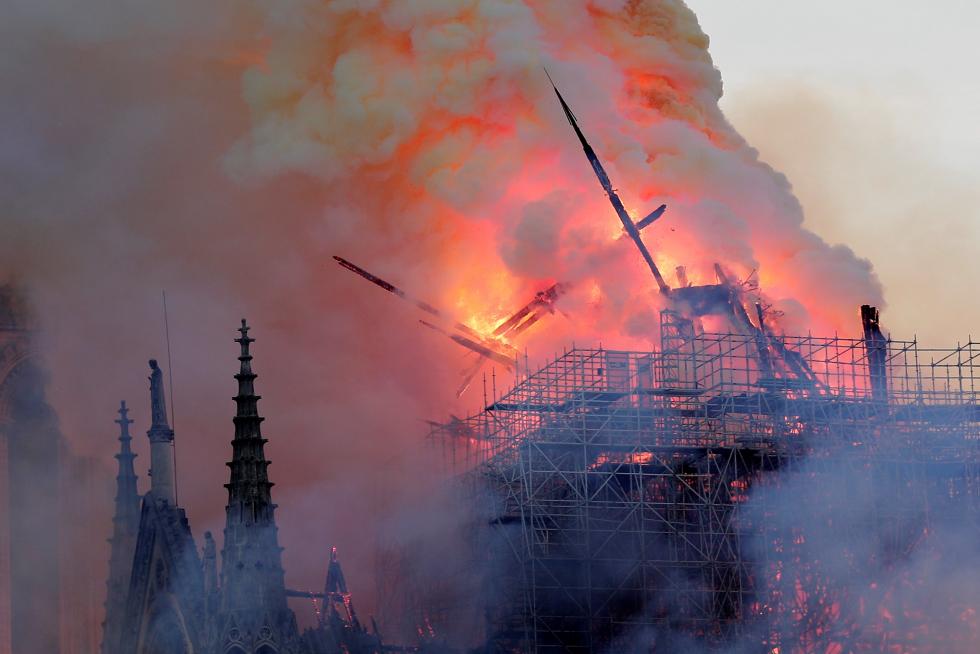 Incendio en la catedral de Notre Dame