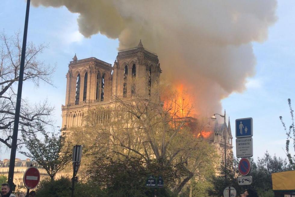 Incendio en la catedral de Notre Dame