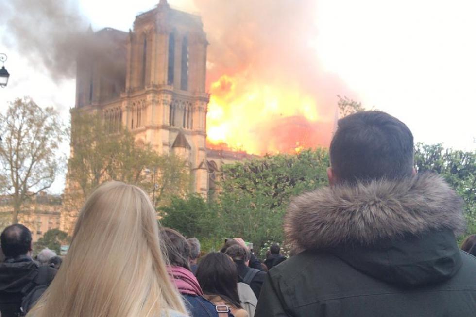 Incendio en la catedral de Notre Dame