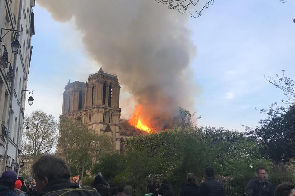 Incendio en la catedral de Notre Dame