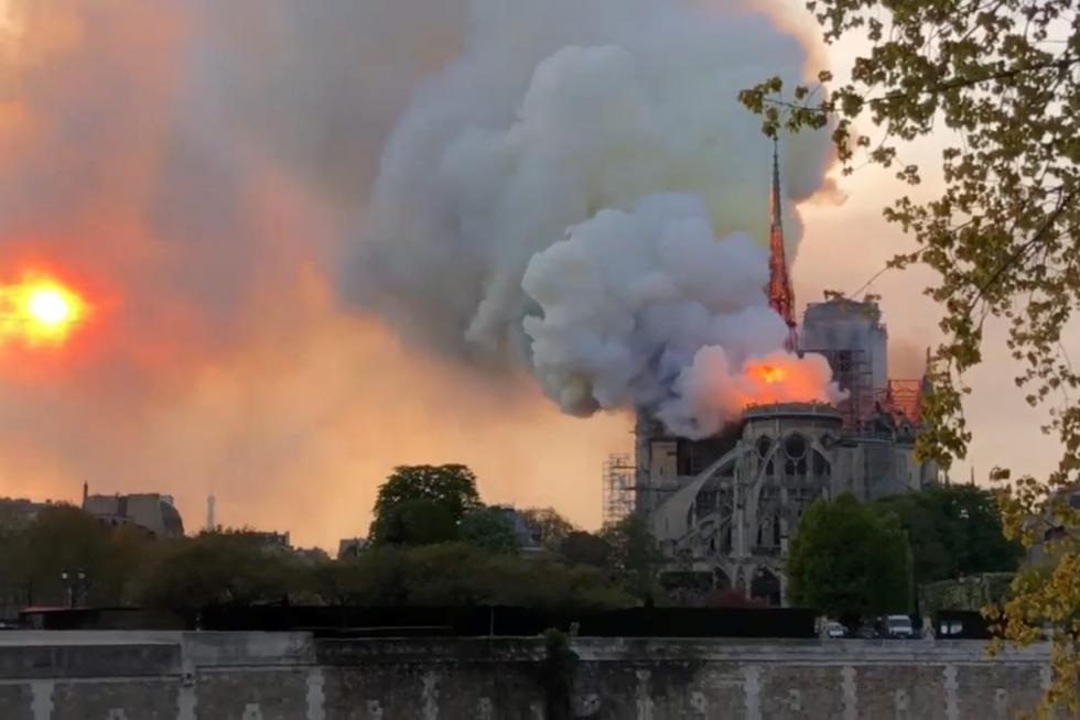 Incendio en la catedral de Notre Dame