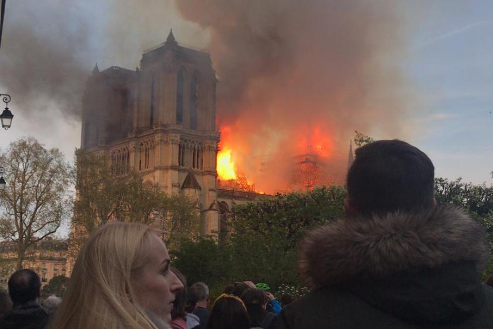 Incendio en la catedral de Notre Dame