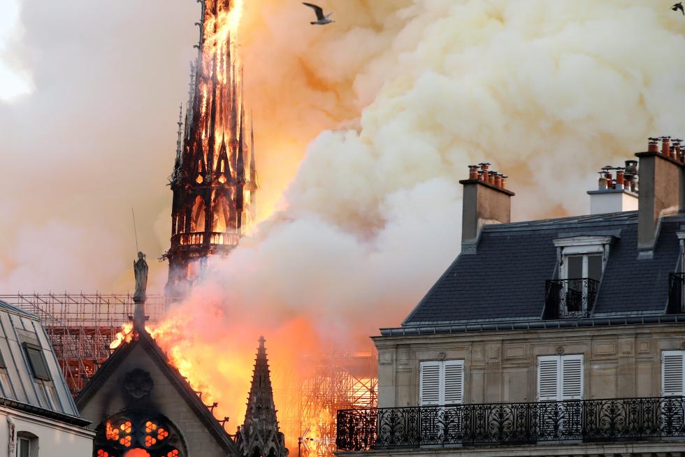 Incendio en la catedral de Notre Dame