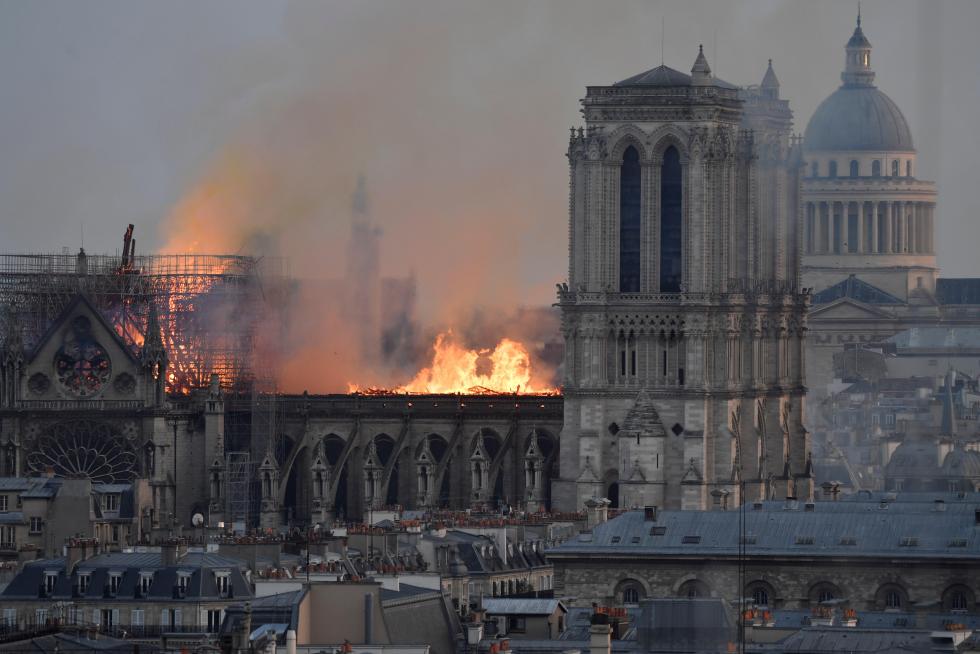 Incendio en la catedral de Notre Dame