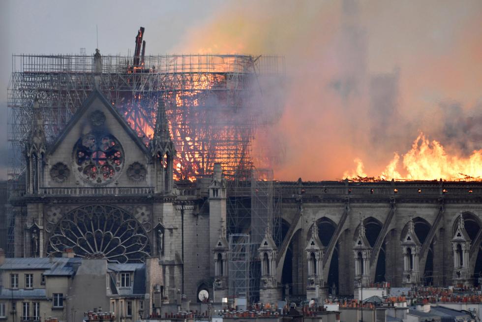 Incendio en la catedral de Notre Dame