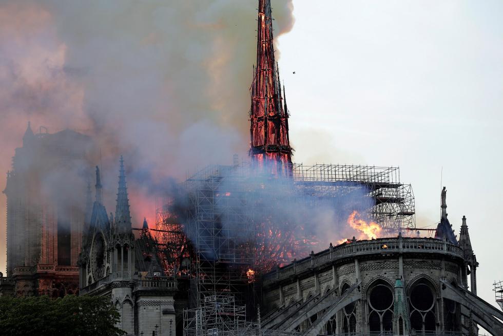 Incendio en la catedral de Notre Dame
