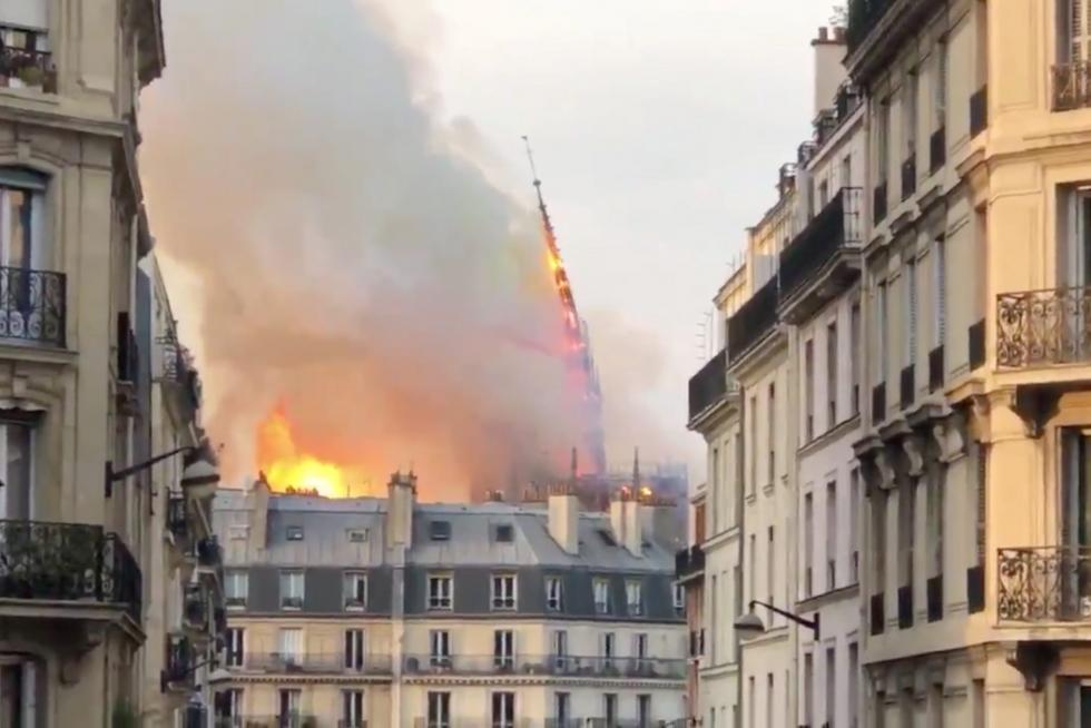Incendio en la catedral de Notre Dame