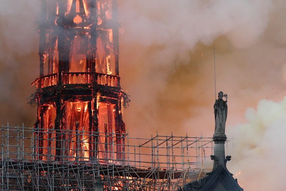 Incendio en la catedral de Notre Dame