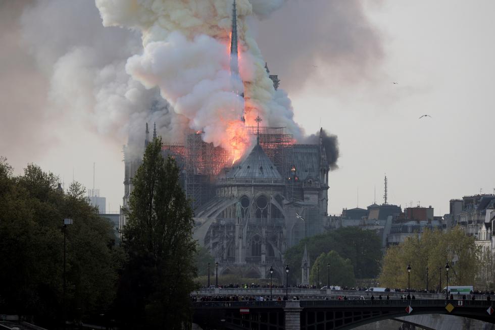 Incendio en la catedral de Notre Dame