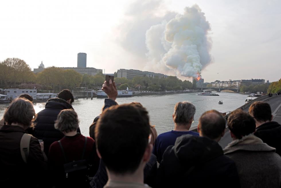 Incendio en la catedral de Notre Dame