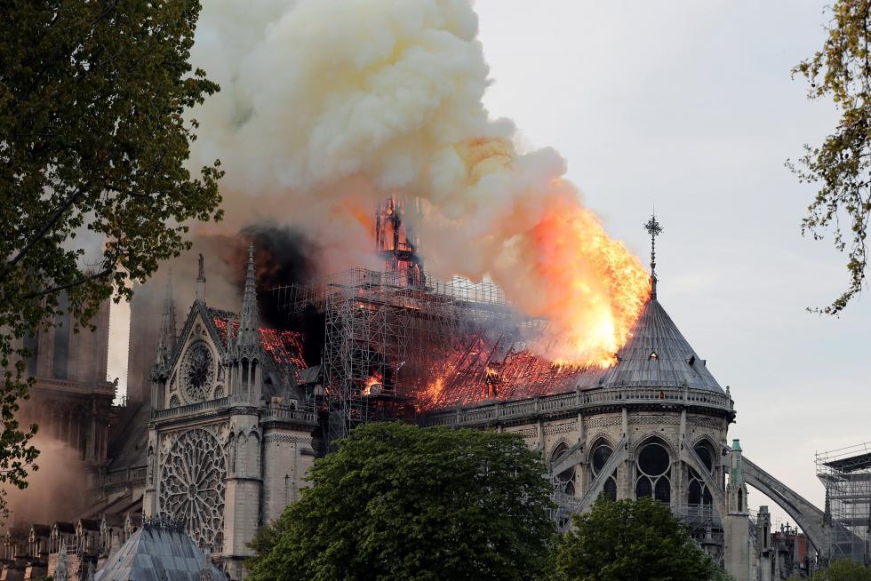 Incendio en la catedral de Notre Dame