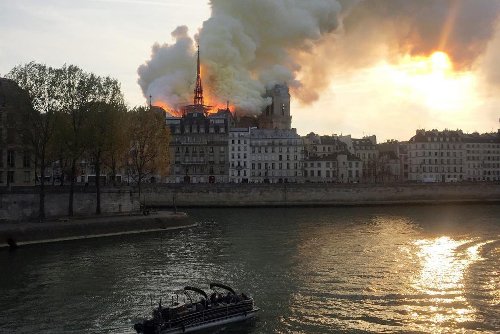 Incendio en la catedral de Notre Dame