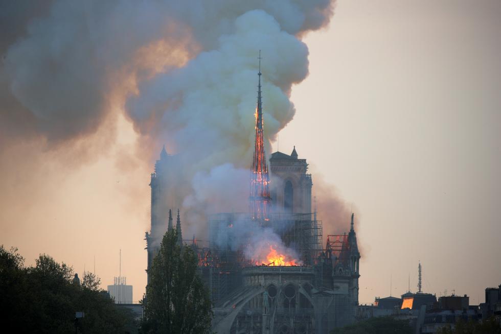 Incendio en la catedral de Notre Dame