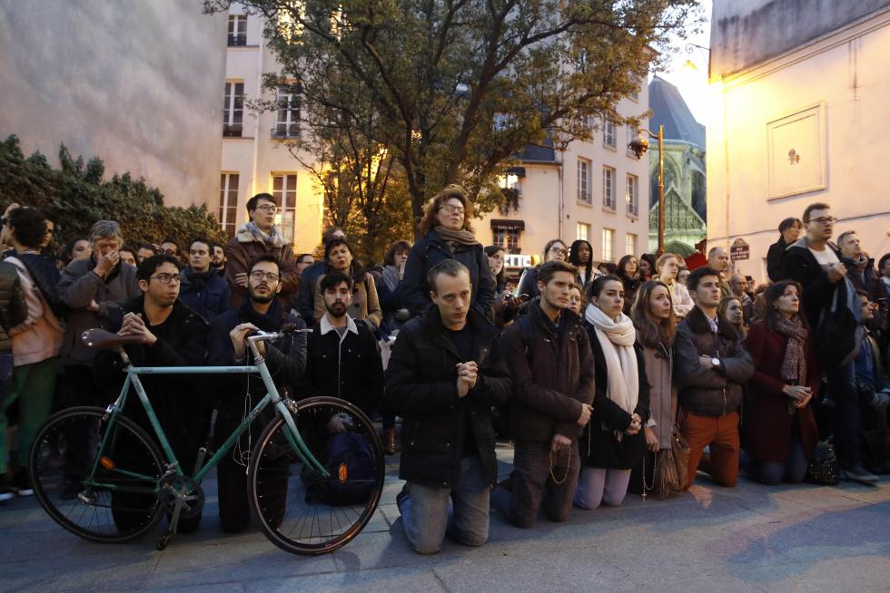 La catedral de Notre Dame, en llamas.