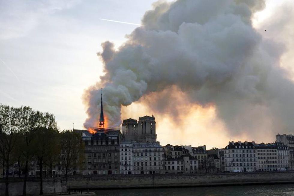 Incendio en la catedral de Notre Dame