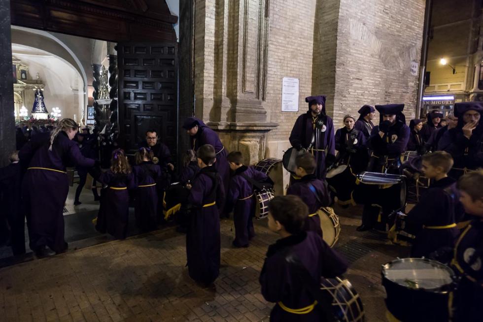 Imágenes de las procesiones del Lunes Santo en Zaragoza