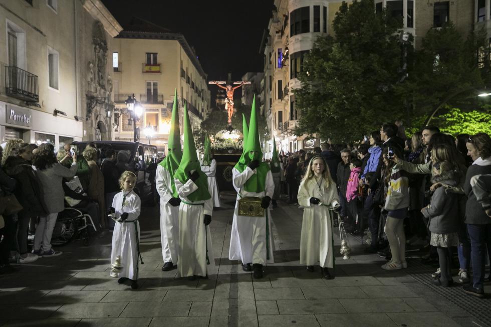 Imágenes de las procesiones del Lunes Santo en Zaragoza