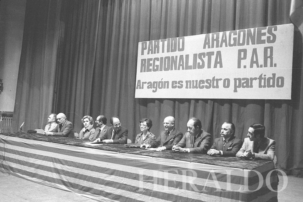 Mitin en Zaragoza durante la campaña electoral de 1979